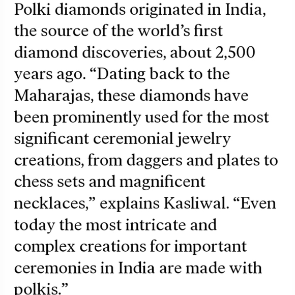 POLKI DIAMOND BYPASS RING - Picture 10 of 11